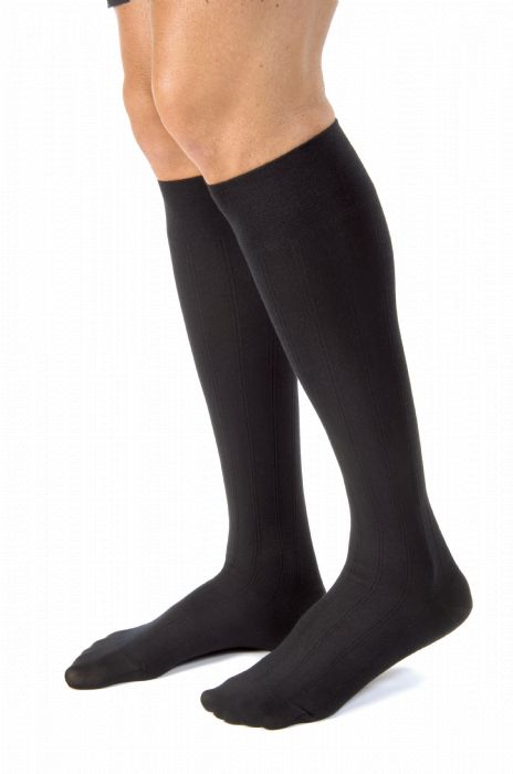 Jobst For Men Casual Compression Support Knee High 20-30mmHg, Small, Black